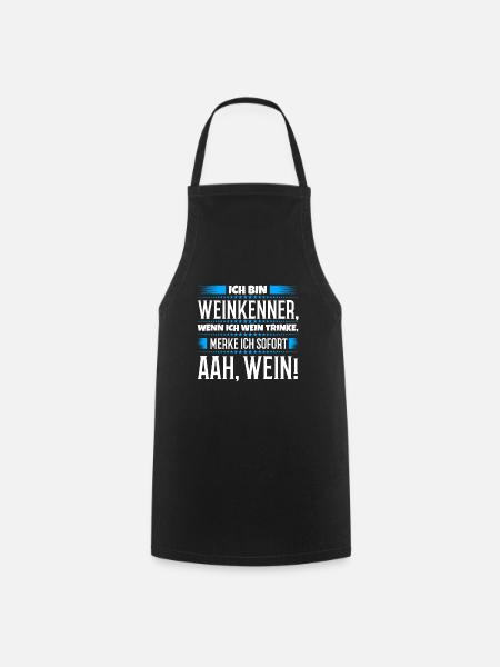 Weinkenner sind die besten - Kochschürze - Schwarz