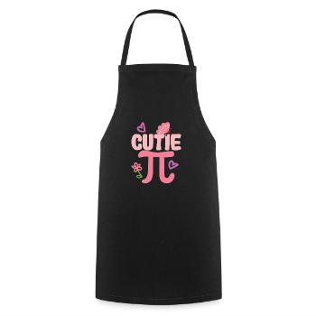 Cutie Pi Day Drôle Mignon Nerd Geek Pretty Math - Tablier de cuisine - noir - Devant - AI Model Male 185 dark (185cm)