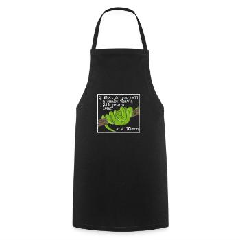 python serpent pithon pi tag icône maths drôles - Tablier de cuisine - noir - Devant - AI Model Male 185 dark (185cm)