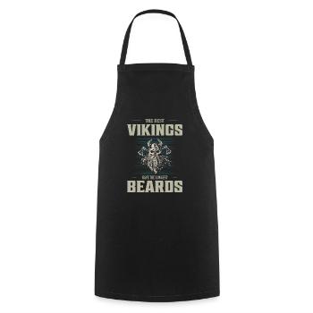 The Best Vikings Have The Longest Beards Odin Nors - Kochschürze - Schwarz - Vorne - AI Model Male 185 dark (185cm)