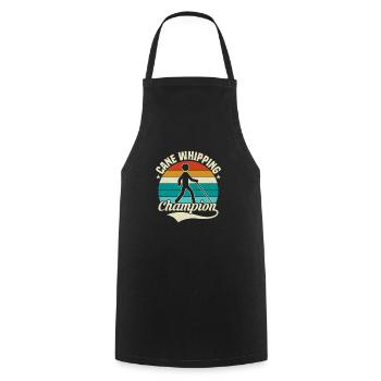 Cane Whipping Champion Cane Impaired Blindness - Cooking Apron - black - Front - AI Model Male 185 dark (185cm)
