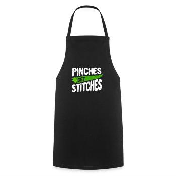 St Patrick’s Day Clover Lucky Irish Pinches Get - Tablier de cuisine - noir - Devant - AI Model Male 185 dark (185cm)