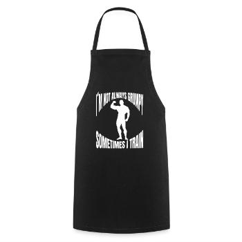 Fitness Strength Training Athletes Muscle Bodybuilders - Cooking Apron - black - Front - AI Model Male 185 dark (185cm)