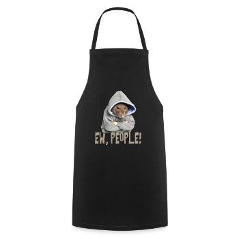 Ew, People! Rat Funny Saying Statement Sarkas - Cooking Apron - black - Front - AI Model Male 185 dark (185cm)