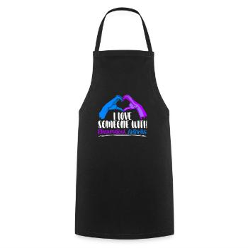I Love Someone With Rheumatoid Arthritis Awareness - Cooking Apron - black - Front - AI Model Male 185 dark (185cm)