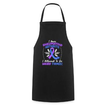 I Have Rheumatoid Arthritis Autoimmune Disorder - Cooking Apron - black - Front - AI Model Male 185 dark (185cm)