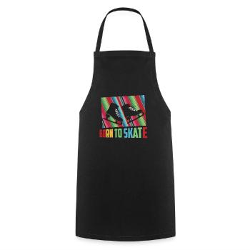 Born To Skate Skating Figure Skater - Kochschürze - Schwarz - Vorne - AI Model Male 185 dark (185cm)