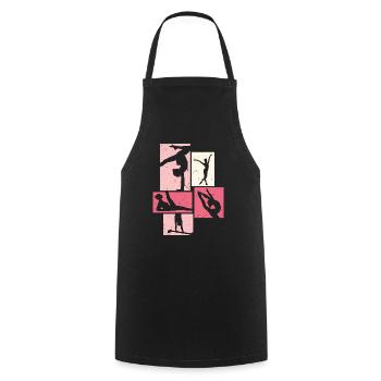 Gymnastics | Gymnastics Gymnastics Girls Women - Cooking Apron - black - Front - AI Model Male 185 dark (185cm)