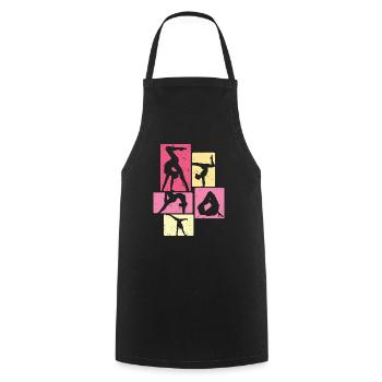 Gymnastics | Gymnastics Gymnastics Girls Women - Cooking Apron - black - Front - AI Model Male 185 dark (185cm)