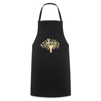 Entomologie des insectes papillons Futur entomologiste - Tablier de cuisine - noir - Devant - AI Model Male 185 dark (185cm)