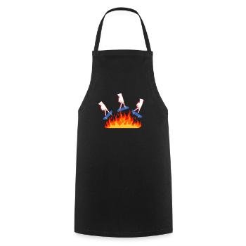 Fingerboarding Shirt, Fingerboard Shirt, Fingerboa - Cooking Apron - black - Front - AI Model Male 185 dark (185cm)
