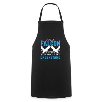 It's A Falcon Thing You Wouldn't Understand Bird - Cooking Apron - black - Front - AI Model Male 185 dark (185cm)