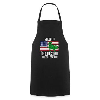 Us Citizen 2023 Shirt, US Citizenship Gift For Boy - Cooking Apron - black - Front - AI Model Male 185 dark (185cm)