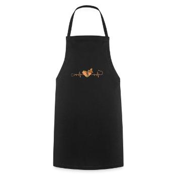 Heartbeat Taco Sombrero Stéthoscope Cinco De Mayo - Tablier de cuisine - noir - Devant - AI Model Male 185 dark (185cm)