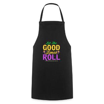 Laissez les bons moments rouler Mardi Gras Parade - Tablier de cuisine - noir - Devant - AI Model Male 185 dark (185cm)