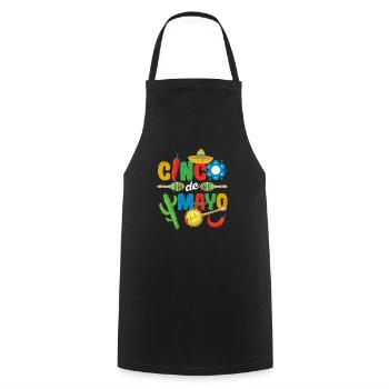 Cinco De Mayo Mexikanisches Essen Fiesta Party - Kochschürze - Schwarz - Vorne - AI Model Male 185 dark (185cm)