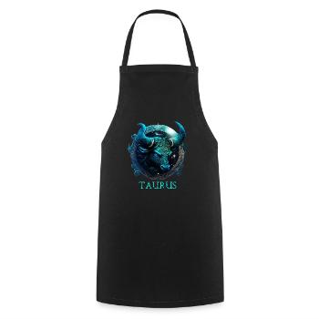 Nehmen Sie Ihre Stieridentität an: Taurus Pride Zodiac - Kochschürze - Schwarz - Vorne - AI Model Male 185 dark (185cm)
