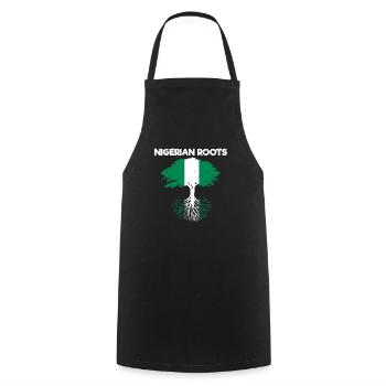 Nigeria Nigerian Africa Flag Pride I Gift - Cooking Apron - black - Front - AI Model Male 185 dark (185cm)