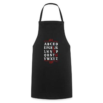 I love you - Cooking Apron - black - Front - AI Model Male 185 dark (185cm)