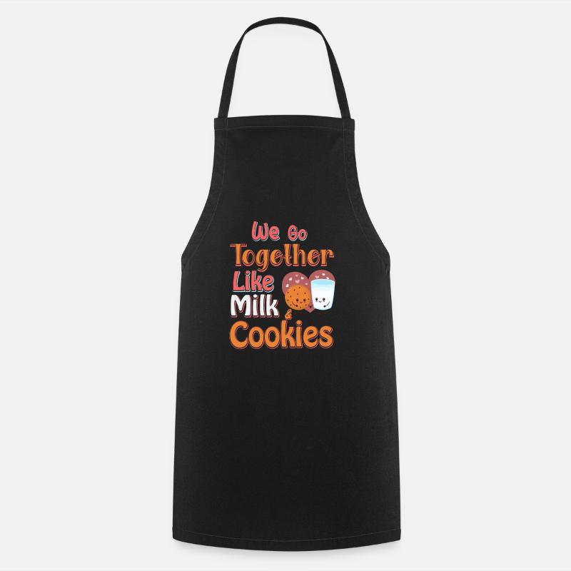 We belong together like milk and biscuits - Cooking Apron - black