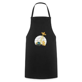 Mexican Crane Tacos Cinco De Mayo Fiesta - Cooking Apron - black - Front - AI Model Male 185 dark (185cm)