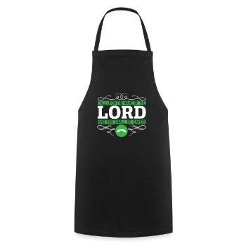 Christlich Gläubiger Religiöser Pastor Bibel - Kochschürze - Schwarz - Vorne - AI Model Male 185 dark (185cm)