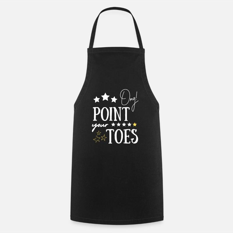OMG Point Your Toes - Cooking Apron - black