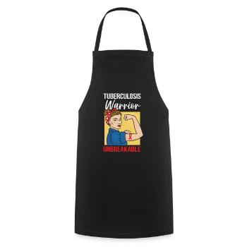 Sensibilisation à la tuberculose - Tablier de cuisine - noir - Devant - AI Model Male 185 dark (185cm)