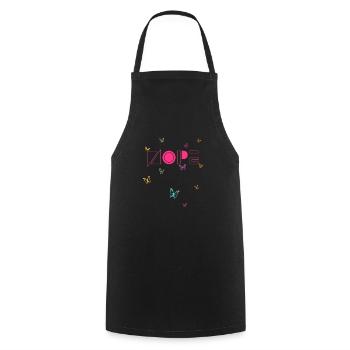 NOPE - don't be a yes-man! - Cooking Apron - black - Front - AI Model Male 185 dark (185cm)