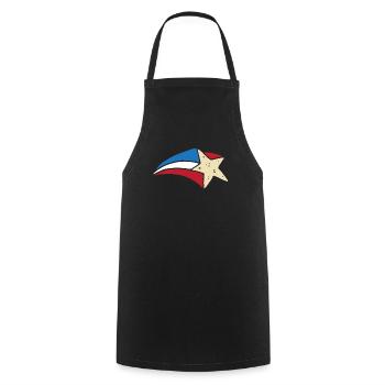 Amérique patriotique États-Unis Drapeau 4 juillet Américain - Tablier de cuisine - noir - Devant - AI Model Male 185 dark (185cm)