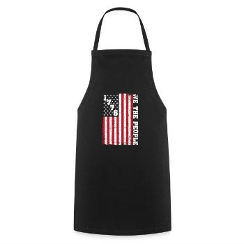 1776 Wir Das Volk Patriotisch Amerikanische - Kochschürze - Schwarz - Vorne - AI Model Male 185 dark (185cm)