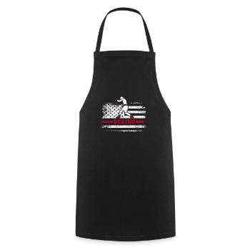 Retro American Boxing Apparel US Flag Boxer - Kochschürze - Schwarz - Vorne - AI Model Male 185 dark (185cm)