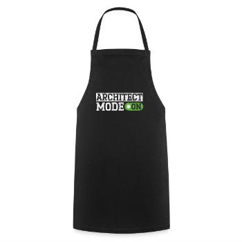 Architect Mode On Architecture House Draftsman - Cooking Apron - black - Front - AI Model Male 185 dark (185cm)