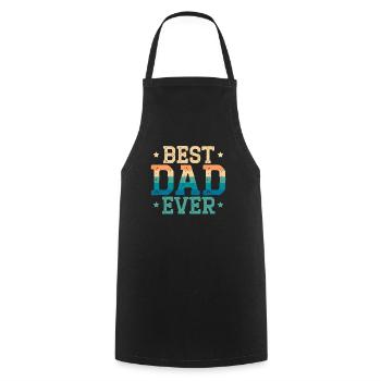 Fathers Day Papa Best Dad Ever Fatherhood Daddy - Cooking Apron - black - Front - AI Model Male 185 dark (185cm)