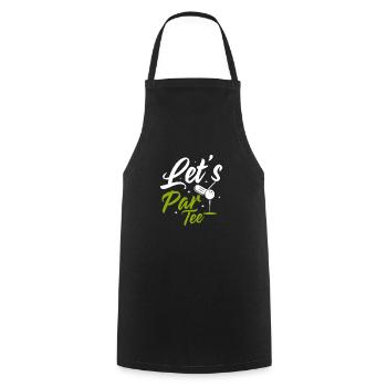 Let's Par Tee Golf Golfing - Tablier de cuisine - noir - Devant - AI Model Male 185 dark (185cm)