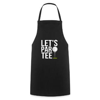 Let’s Par Tee Golfing Golf - Tablier de cuisine - noir - Devant - AI Model Male 185 dark (185cm)