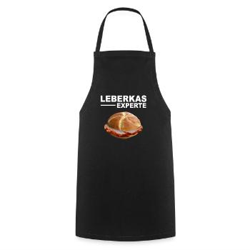 Leberkäs Bayern Leberkas Semmel Fleischkäse - Kochschürze - Schwarz - Vorne - AI Model Male 185 dark (185cm)