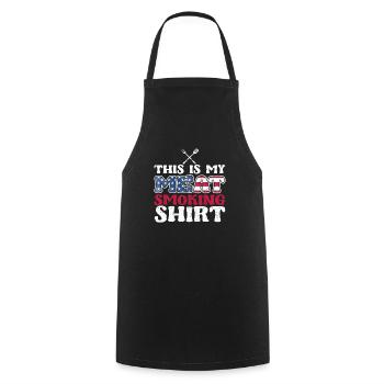 This Is My Meat Smoking Shirt Lustig BBQ Smoker - Kochschürze - Schwarz - Vorne - AI Model Male 185 dark (185cm)