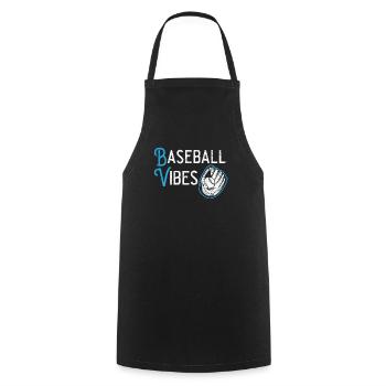 Baseball Lover Baseball Player Baseball Coach - Cooking Apron - black - Front - AI Model Male 185 dark (185cm)