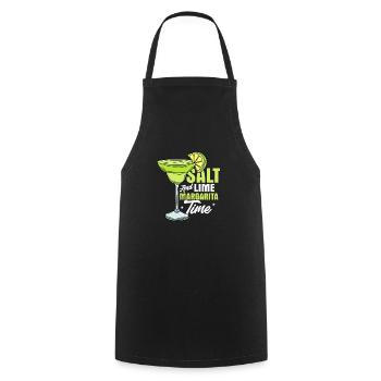 Margarita au sel et à la chaux Temps Cinco de Mayo Party - Tablier de cuisine - noir - Devant - AI Model Male 185 dark (185cm)