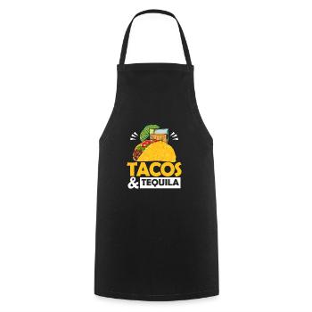 Tacos & Tequila Cinco De Mayo Party - Kochschürze - Schwarz - Vorne - AI Model Male 185 dark (185cm)
