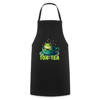 Cottagecore Mushroom Aesthetic Nature Conservation - Cooking Apron - black - Front - AI Model Male 185 dark (185cm)