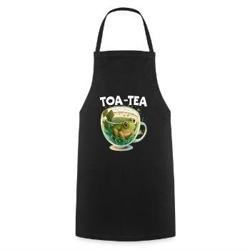 Cottagecore Mushroom Aesthetic Nature Conservation - Cooking Apron - black - Front - AI Model Male 185 dark (185cm)