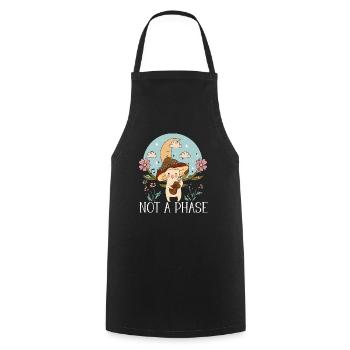 Cottagecore Mushroom Aesthetic Nature Conservation - Cooking Apron - black - Front - AI Model Male 185 dark (185cm)