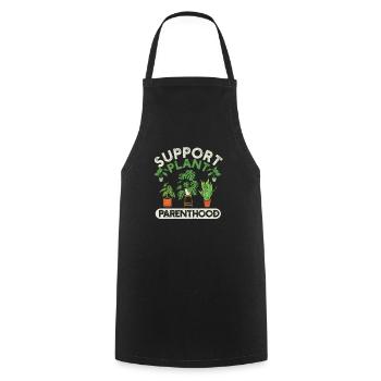 Support Plant Parenthood Funny Gardeners Plants - Cooking Apron - black - Front - AI Model Male 185 dark (185cm)