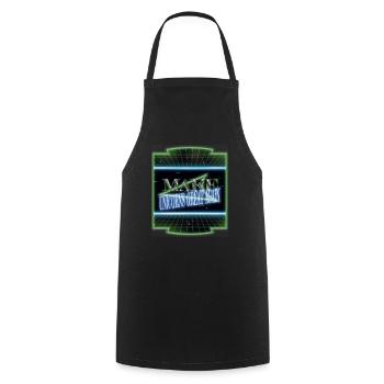 Idée cadeau drôle dictons drôles cadeaux d’anniversaire - Tablier de cuisine - noir - Devant - AI Model Male 185 dark (185cm)