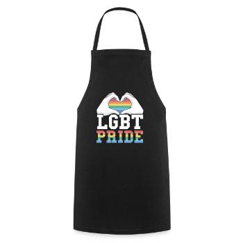 Gay Rights Rainbow Pride Month LGBTQ Gay Pride - Kochschürze - Schwarz - Vorne - AI Model Male 185 dark (185cm)