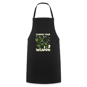 Choisissez votre arme Fun Planting Plant - Tablier de cuisine - noir - Devant - AI Model Male 185 dark (185cm)