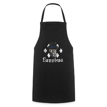 Lausbua bayern weiss - Cooking Apron - black - Front - AI Model Male 185 dark (185cm)