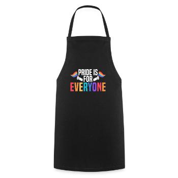 La fierté est pour tout le monde Mois arc-en-ciel LGBTQ Gay - Tablier de cuisine - noir - Devant - AI Model Male 185 dark (185cm)
